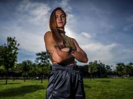 Deyna Castellamos busca adaptarse al Atleti. EFE