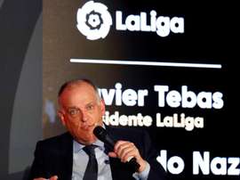 Javier Tebas, presidente da LaLiga. EFE/Jorge Núñez/Arquivo