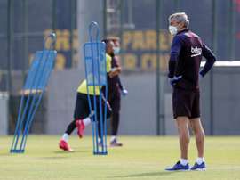 Setién insiste pour la Ligue des Champions et ouvre la porte à Neymar. EFE/FCBarcelona