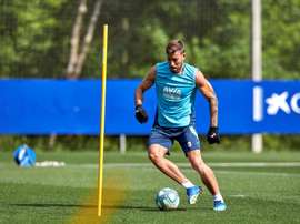 El Eibar estrena los entrenamientos grupales. EFE
