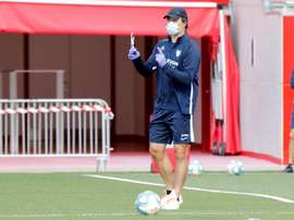Lopetegui pidió prudencia en la previa del partido ante el Mallorca. EFE