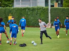 Osasuna finalizó su semana de entrenos. EFE