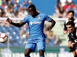 Amath asegura que el Getafe competirá igual en los partidos a puerta cerrada. EFE/Archivo