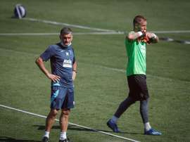 El preparador físico del Eibar no ve muy bien jugar cada 72 horas. EFE