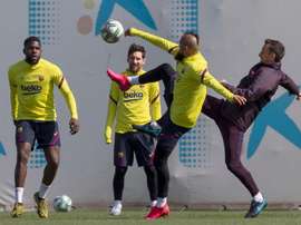 Buenas noticias en la sesión del Barcelona. EFE