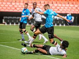 O Valência voltou a pisar em Mestalla quase três meses depois. EFE