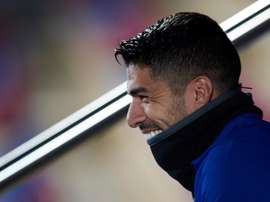 Luis Suárez, sonrisa del gol en el Barça. EFE
