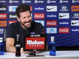 Simeone, cauto tras la goleada. EFE