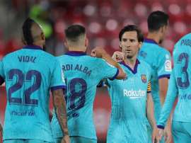 Barcelona vence por 4 a 0 na volta do Campeonato Espanhol. EFE/JuanJo Martín