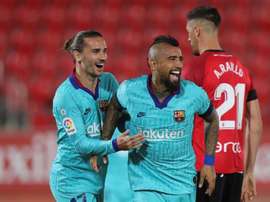 Griezmann acabou não marcando contra o Mallorca. EFE/Juanjo Martín