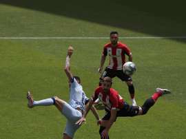 Saúl analizó el 1-1 del Atlético ante el Athletic. EFE