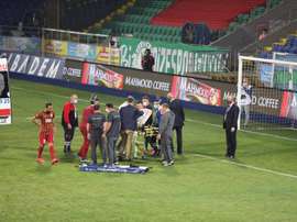 Se lesionó en el partido ante el Rizespor. EPA