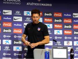 Diego Simeone foi perguntado sobre entrada tardia de Griezmann em campo. EFE/ Ballesteros/Arquivo
