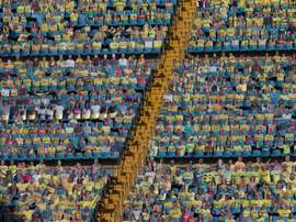 Tebas spoke about fans returning to football stadiums. EFE