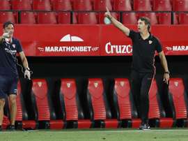 Lopetegui destacó la figura de Banega. EFE