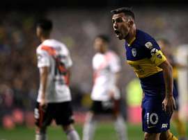 Tévez renovou com o Boca. EFE/Matias Napoli Escalero