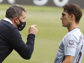 Óscar lamentó la remontada de Osasuna ante su Celta. EFE/Lavandeira Jr
