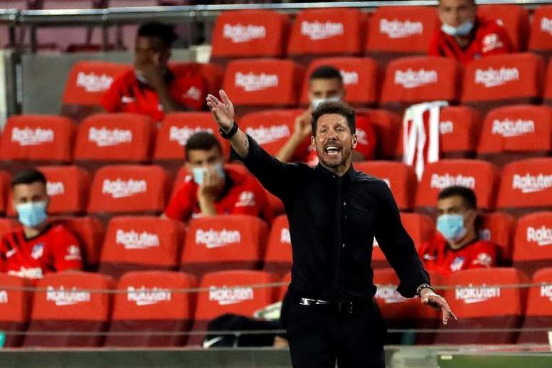 Atlético de Madrid enfrentou o Mallorca pela 34ª rodada do Campeonato Espanhol. Capturas/Movistar