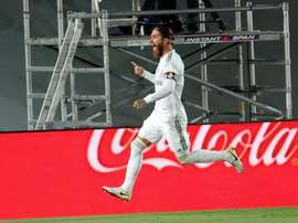 Sergio Ramos chega na marca de 450 jogos no Campeonato Espanhol. EFE/JuanJo Martín
