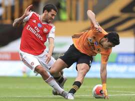 Los Wolves no pudieron contar con los goles de Raúl Jiménez. EFE/EPA