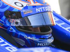 En la imagen un registro del piloto neozelandés Scott Dixon, quien este sábado se impuso en el Indianapolis Motor Speedway, triunfo que no alcanzaba desde 2008. EFE/Tannen Maury/Archivo
