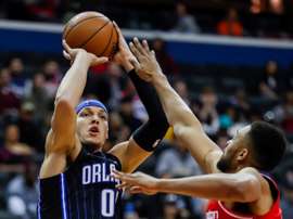 Los Magic de Orlando y los Clippers de Los Ángeles jugarán el primer encuentro el 22 de julio. En la imagen el registro de una de las actuaciones del equipo de baloncesto de Orlando (Florida, EE.UU.). EFE/Erik S. Lesser