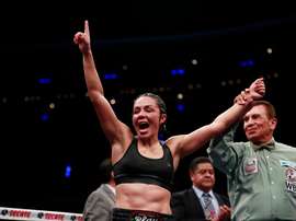 La boxeadora mexicana Jackie Nava. EFE/José Méndez/Archivo