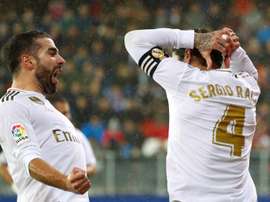 Real Madrid não terá Sergio Ramos e Nacho contra o Alavés. EFE/Juan Herrero