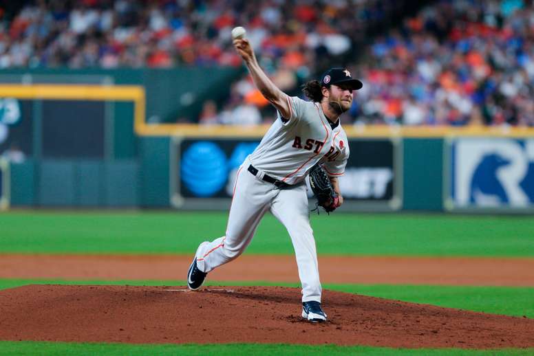 En la imagen, el jugador Gerrit Cole, quien llega a los Yankees de Nueva York luego de jugar en los Astros de Houston. EFE/Jorge Campos/Archivo
