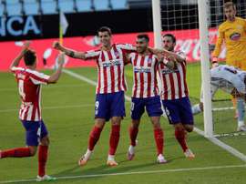 El Atlético necesita tres puntos más para conseguir el objetivo. EFE