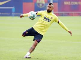 Vidal et son avenir au Camp Nou. efe