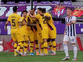 Barcelona jogou mal e quase deixa escapar os três pontos. EFE/R. García