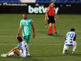Leganés é um dos rebaixados para a segunda divisão espanhola. EFE/Mariscal