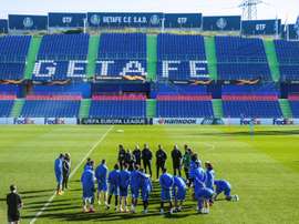 El Getafe irá con todos los disponibles al partido contra el Inter. EFE