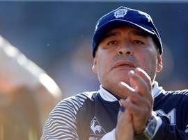 Maradona también se prepara para el regreso a los entrenamientos. EFE/Demian Alday Estévez/Archivo