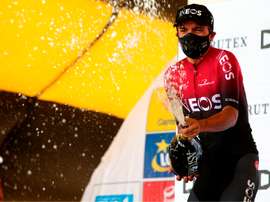El ciclista ecuatoriano Richard Carapaz, del equipo Ineos. EFE/ANDRZEJ GRYGIEL