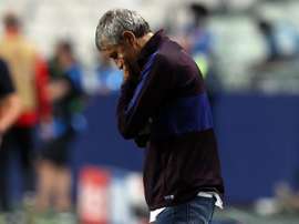 Quique Setién denunciou o Barcelona por incumprimento de contrato. EFE/EPA/Rafael Marchante/Arquivo