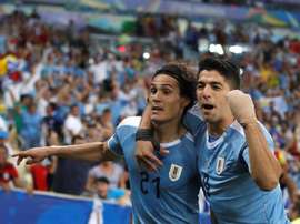 Cavani and Suarez. EFE
