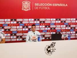 Rodrigo valoró el momento que vive el Valencia. EFE/RFEF