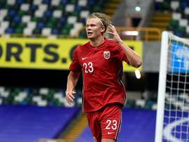 Erling Haaland participou da eliminação da Noruega, que está fora da Eurocopa. EFE/EPA/AIDAN CRAWLEY
