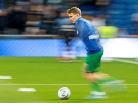 L'entraîneur de la Real Sociedad encense Odegaard. efe