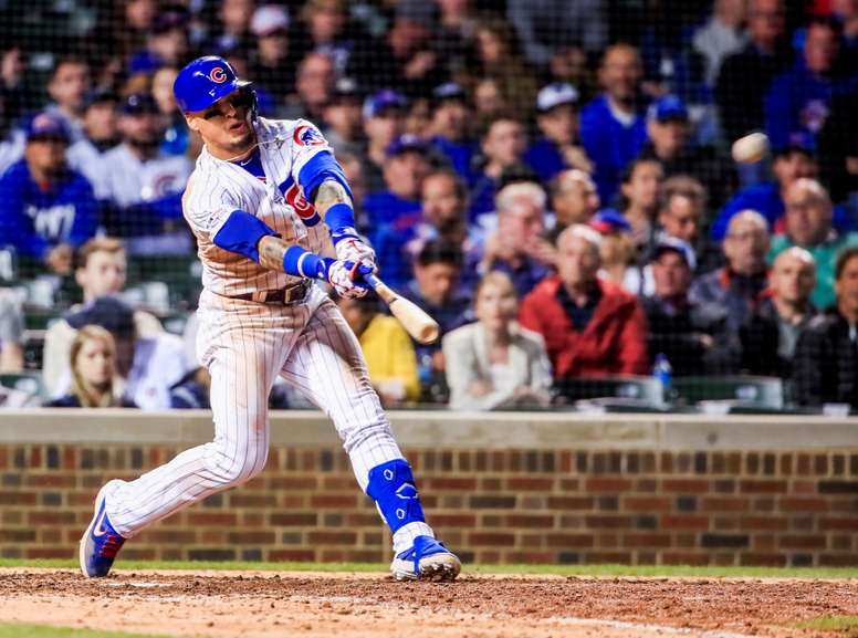 En la imagen, el parador en corto puertorriqueño Javier Báez de los Cachorros de Chicago. EFE/Tannen Maury/Archivo