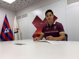 Muto ya entrena con el Eibar. EFE