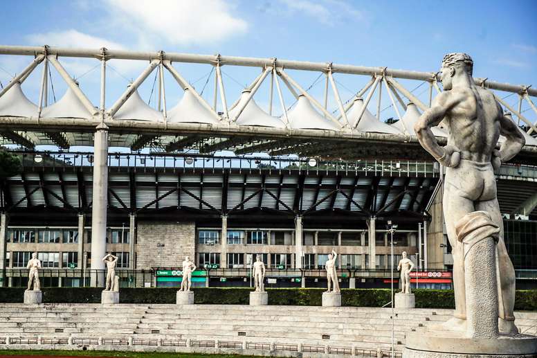 Vista general de una las pistas del Foro Itálico, el complejo deportivo que alberga el Master de Tenis de Roma. EFE/EPA/FABIO FRUSTACI/Archivo