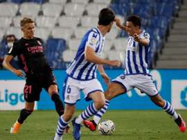 Martin Odegaard a fait son retour au Real Madrid. EFE