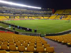 Barcelona e Flamengo se enfrentam no estádio Monumental de Guayaquil. EFE/Marcos Pin/Arquivo