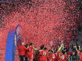El Bayern superó al Sevilla en la final de la Supercopa de Europa. EFE