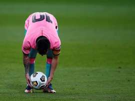 Leo Messi, à deux petits buts de Pelé. EFE