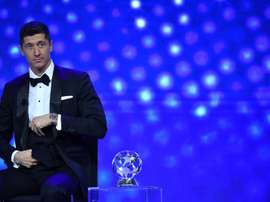 Lewandowski, mejor delantero de la Champions League 2019-20. EFE/UEFA