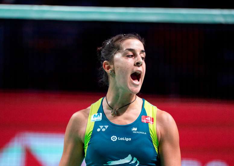 La española Carolina Marín certificó este sábado su clasificación para la final del Abierto de Dinamarca de bádminton al vencer, por 21-17 y 21-11, a la alemana Yvonne Li.